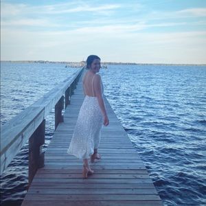 ASOS EDITION Eva embellished cami midi wedding dress